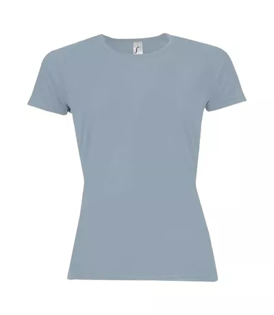 T-shirt Sporty Femme Gris SOLS