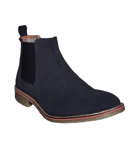 Roamers Mens Casual Gusset Boots (Navy) - UTDF1147