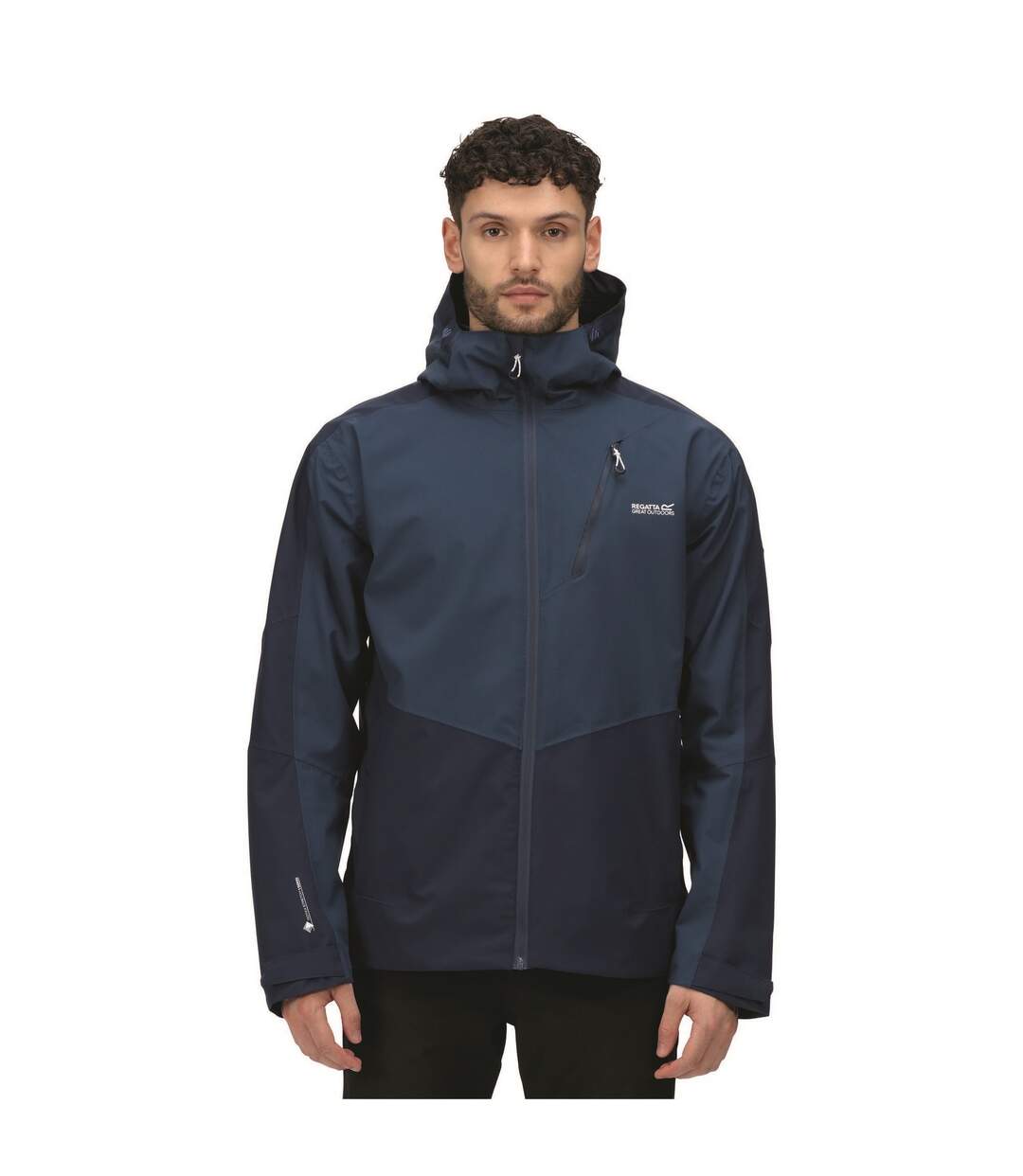 Regatta Veste imperméable Highton Stretch II pour hommes (Bleu dynastie/Denim lumineux) - UTRG6832-4