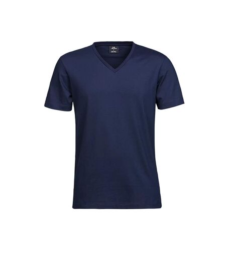 Tee Jay Mens Soft Touch V Neck Fashion T-Shirt (Navy) - UTBC5091