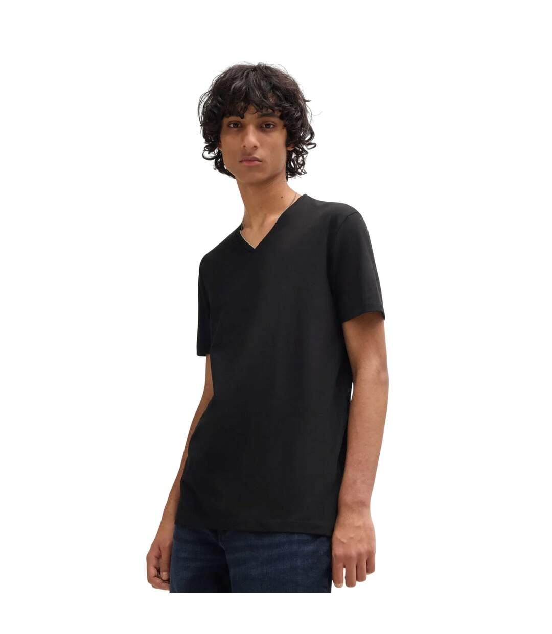 Pack Of 2  Mens V Neck Slim T-shirt  Black Hugo Boss-4