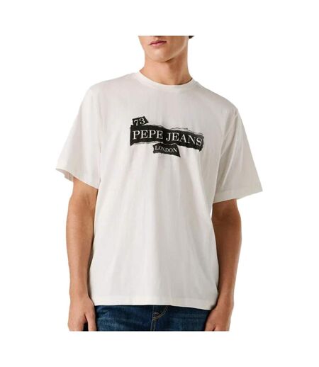 T-Shirt blanc homme pepe jeans griffin
