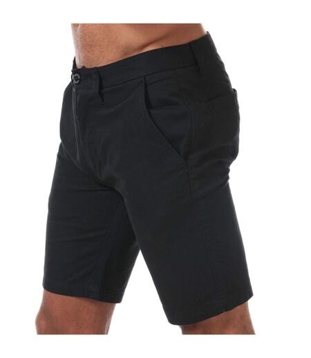 Mens Dillenger Cotton Twill Shorts Black Weekend Offender