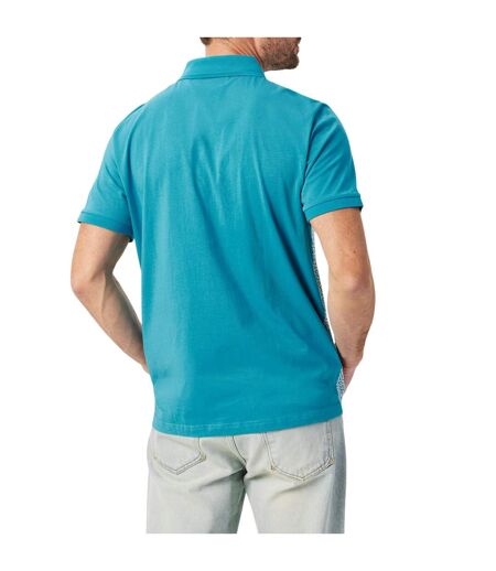 Polo Manches Courtes Motif/style Géométrique Homme Bleu Original Penguin