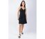 Robe courte féminine MAXINE unie noire Coton Du Monde-2