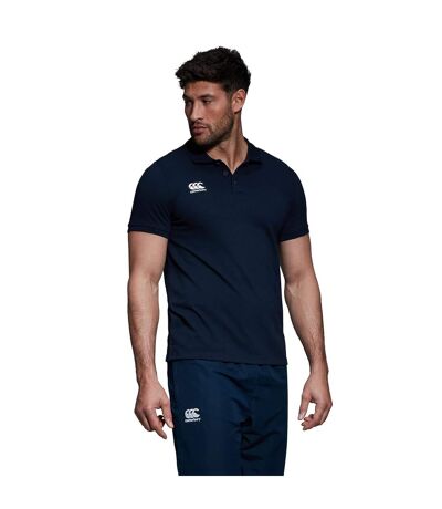 Canterbury Mens Waimak Short Sleeve Pique Polo Shirt (Navy) - UTPC2463