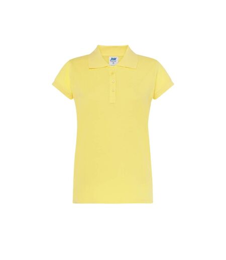 Polo Femme Jaune Clair JHK