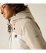 Blouson De Ski Décontracté Et Rembourré À Capuche Motif/style Blocs De Couleurs Femme Blanc Cassé Noir Dare 2B-4