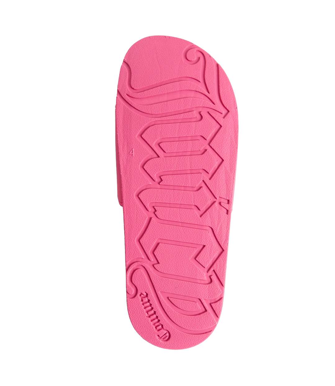 Womens/ladies embossed sliders pink glow Juicy Couture-4