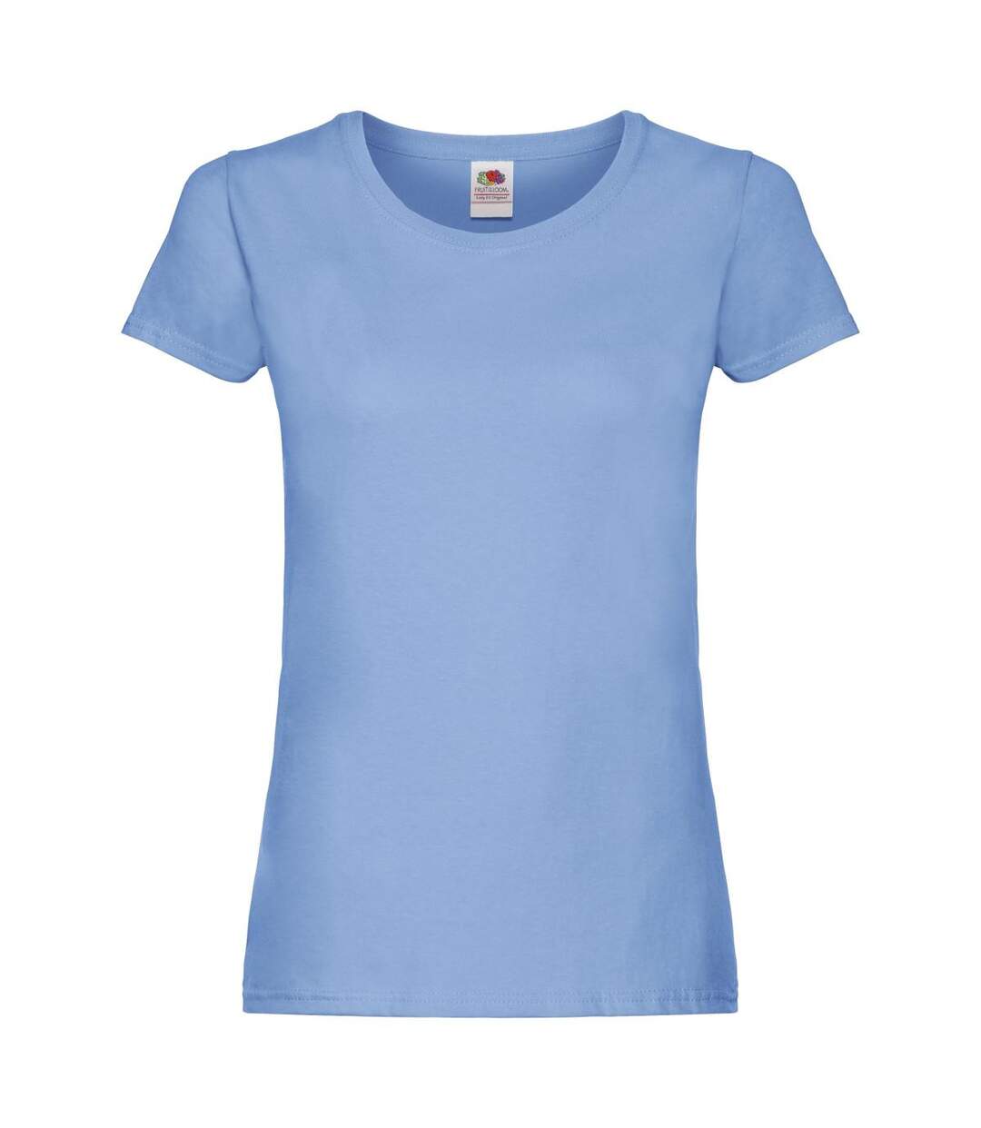 T-shirt Femme Bleu Ciel Fruit Of The Loom-1