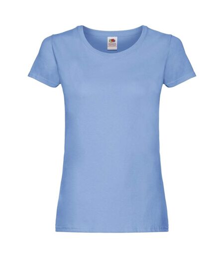 T-shirt Femme Bleu Ciel Fruit Of The Loom