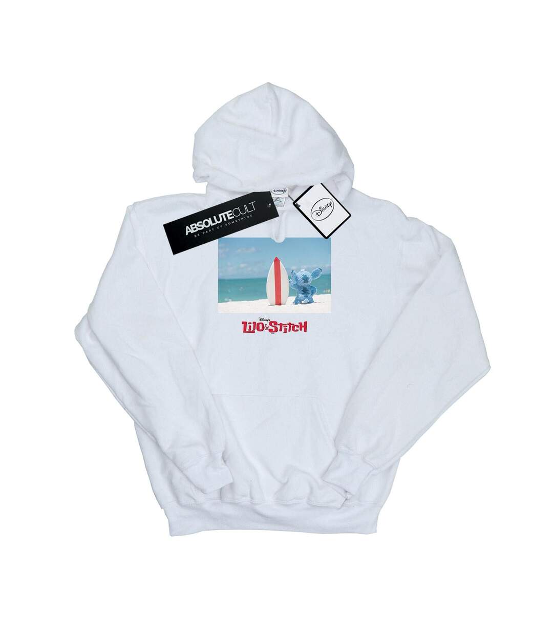 Disney Lilo And Stitch - Sweat à capuche Surf Beach - Femmes/Ladies (Blanc) - UTBI5533-1
