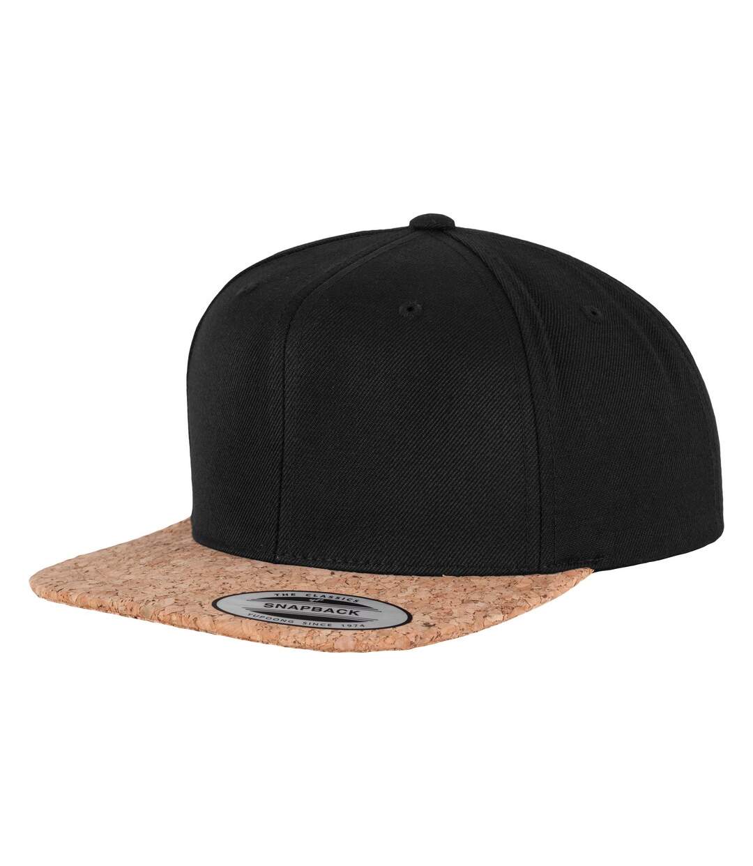 Casquette ajustable flexfit adulte noir Yupoong-1