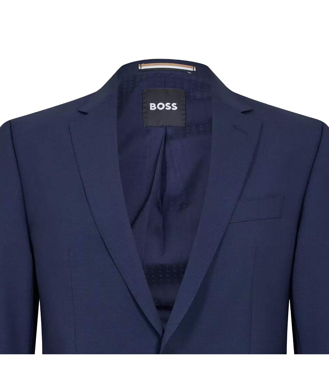 Blazer Motif/style À Revers Homme Bleu Boss-3