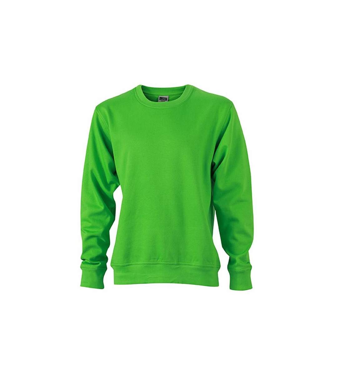 Sweat Workwear Adulte Vert Citron James And Nicholson-1