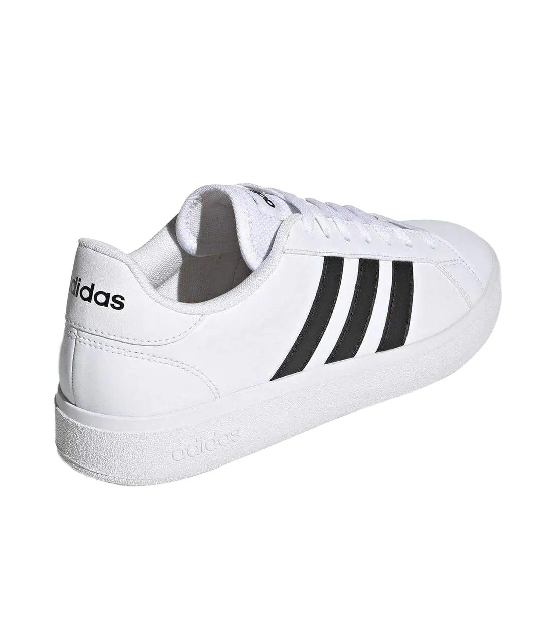 Baskets Grand Court Base 2.0 Homme Blanc Noir Adidas-2
