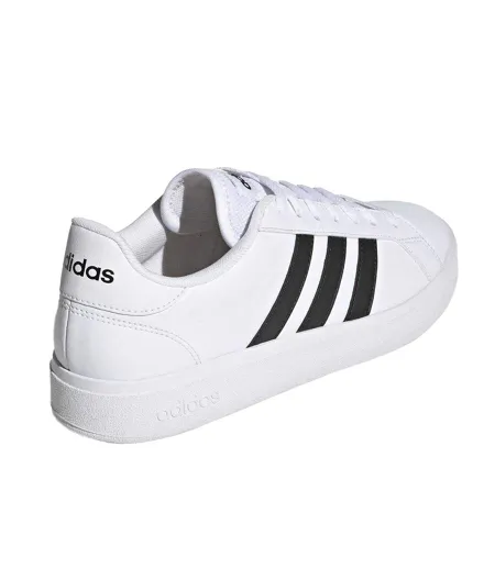 Baskets Grand Court Base 2.0 Homme Blanc Noir Adidas