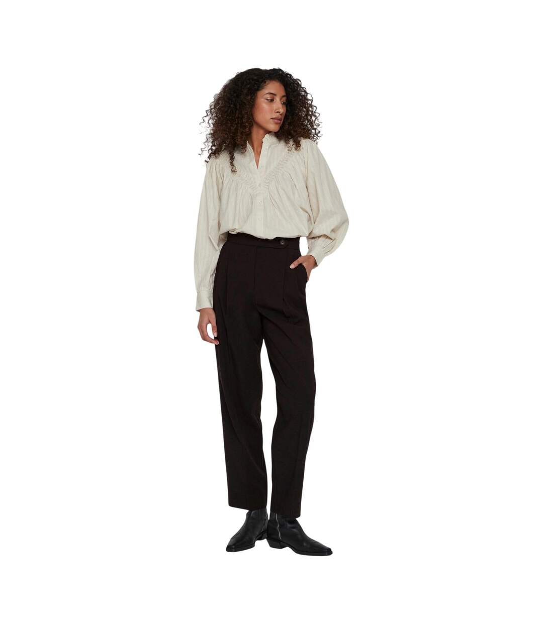 Pantalon Vclry Femme Noir Vila-4