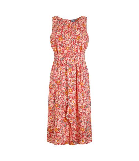 Womens/ladies nalani abstract eco liva jumpsuit tango red Weird Fish