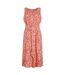 Womens/ladies nalani abstract eco liva jumpsuit tango red Weird Fish-1