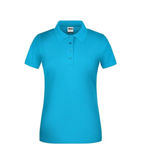 Polo Bio Workwear Femme Turquoise Vif James And Nicholson