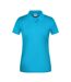 Polo Bio Workwear Femme Turquoise Vif James And Nicholson-1