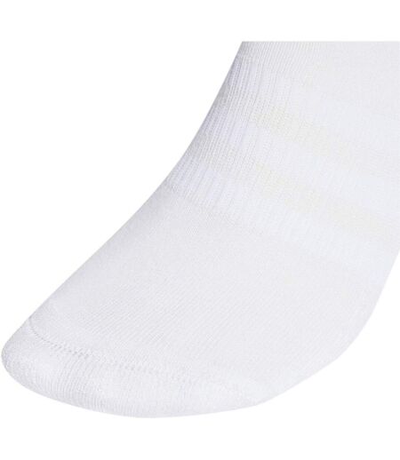 Pack Of 3  Womens/ladies Ankle Socks  White Adidas