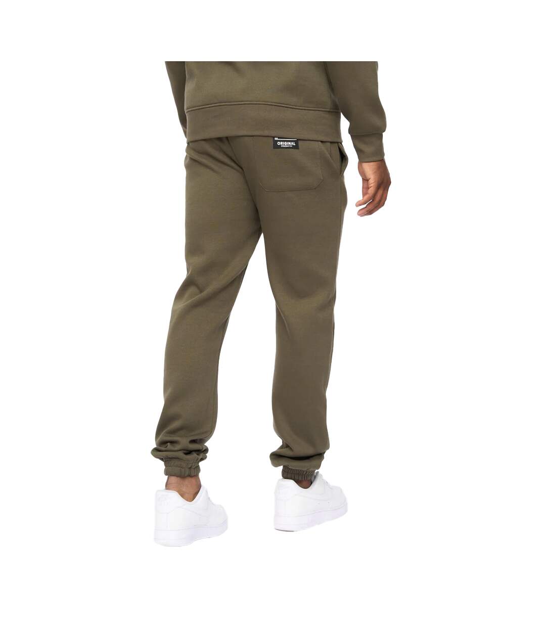 Pantalon De Jogging Jamals Homme Olive Foncé Crosshatch-3