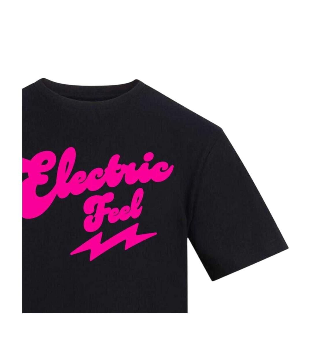 Unisex Adult Electric Feel T-shirt Black Pink AWD-3