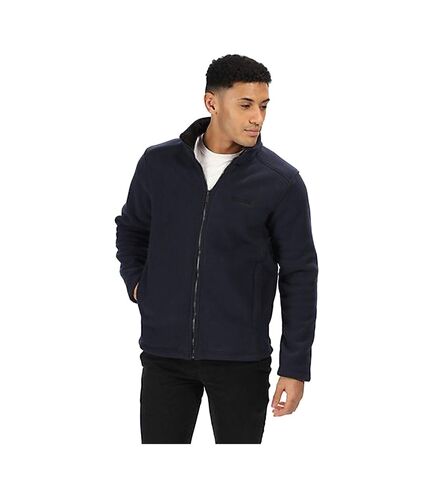Regatta Mens Plain Micro Fleece Full Zip Jacket (Layer Lite) (Dark Navy)