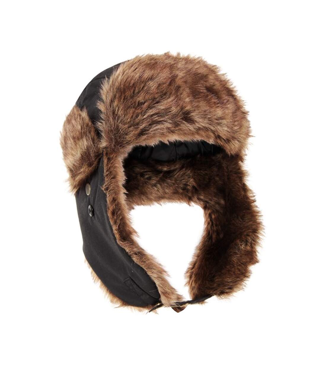 Unisex adult furry bomber hat charcoal Mountain Warehouse-1