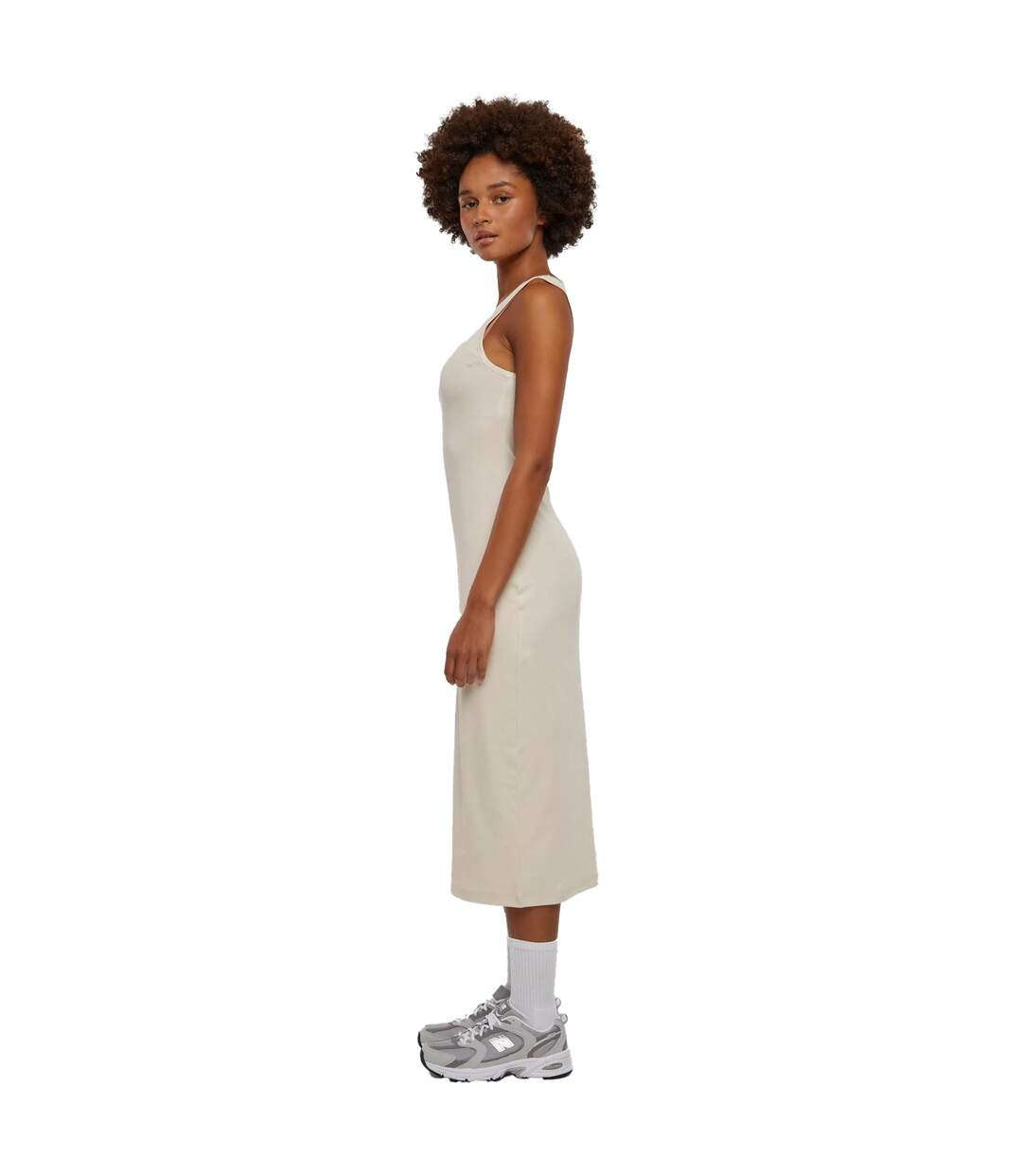 Robe Femme Sable Blanc Urban Classics-3