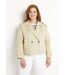 Trench court double boutonnage coton doublé-1
