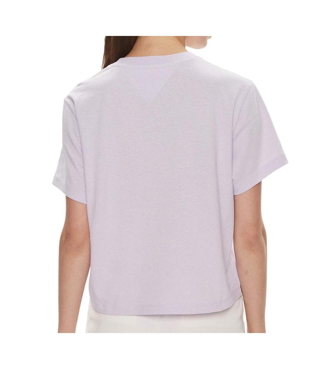 T-shirt Violette Femme Tommy Hilfiger Badge - L-2