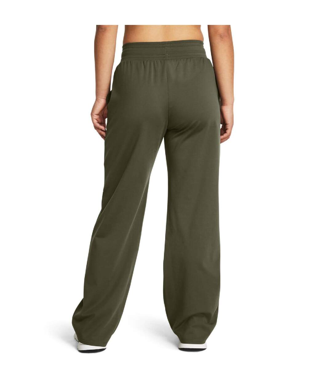 Womens/ladies Open Hem Jogging Bottoms Green Under Armour-2