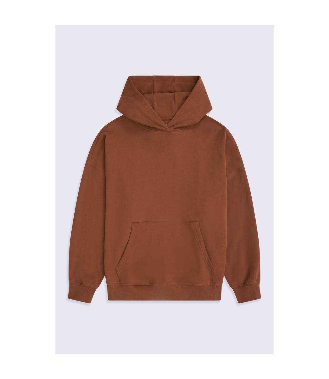 Womens/ladies Idol Drop Shoulder Hoodie Rust Animal-1