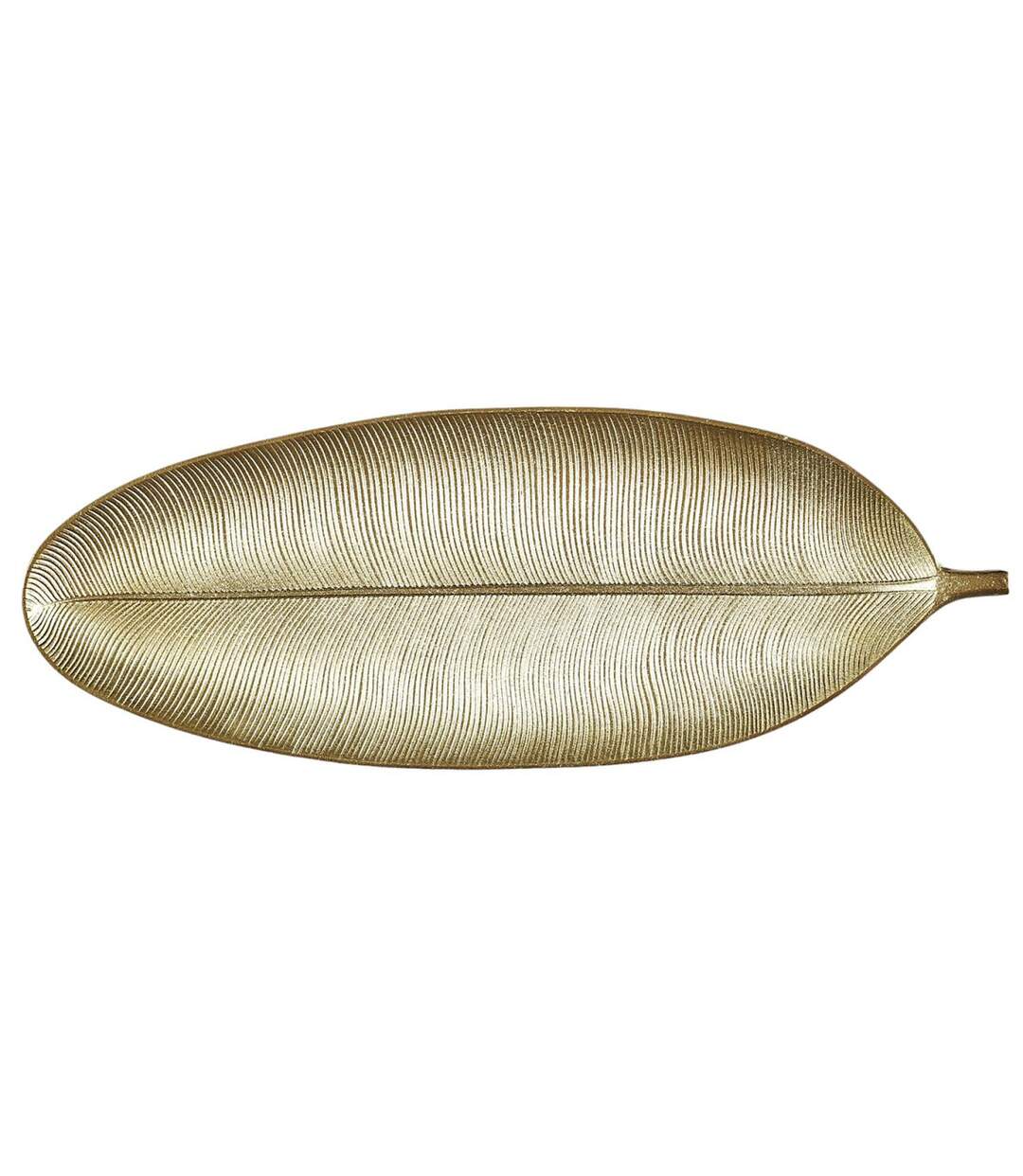 Vide-Poche Design Feuille de Bananier 59cm Or-2