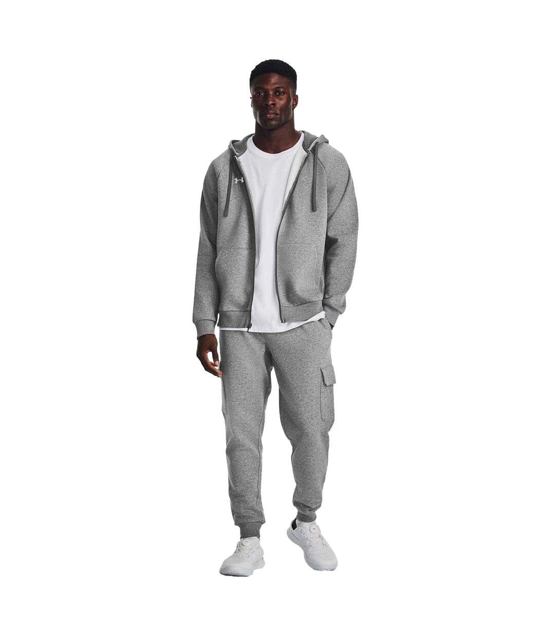 Veste À Capuche Rival Homme Carbone Under Armour-4