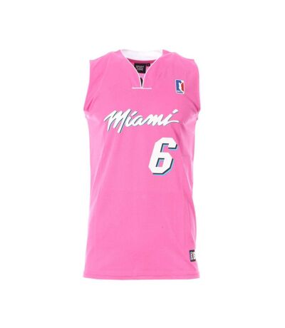 Miami Maillot de basket Rose Homme Sport Zone Miami 6 - L