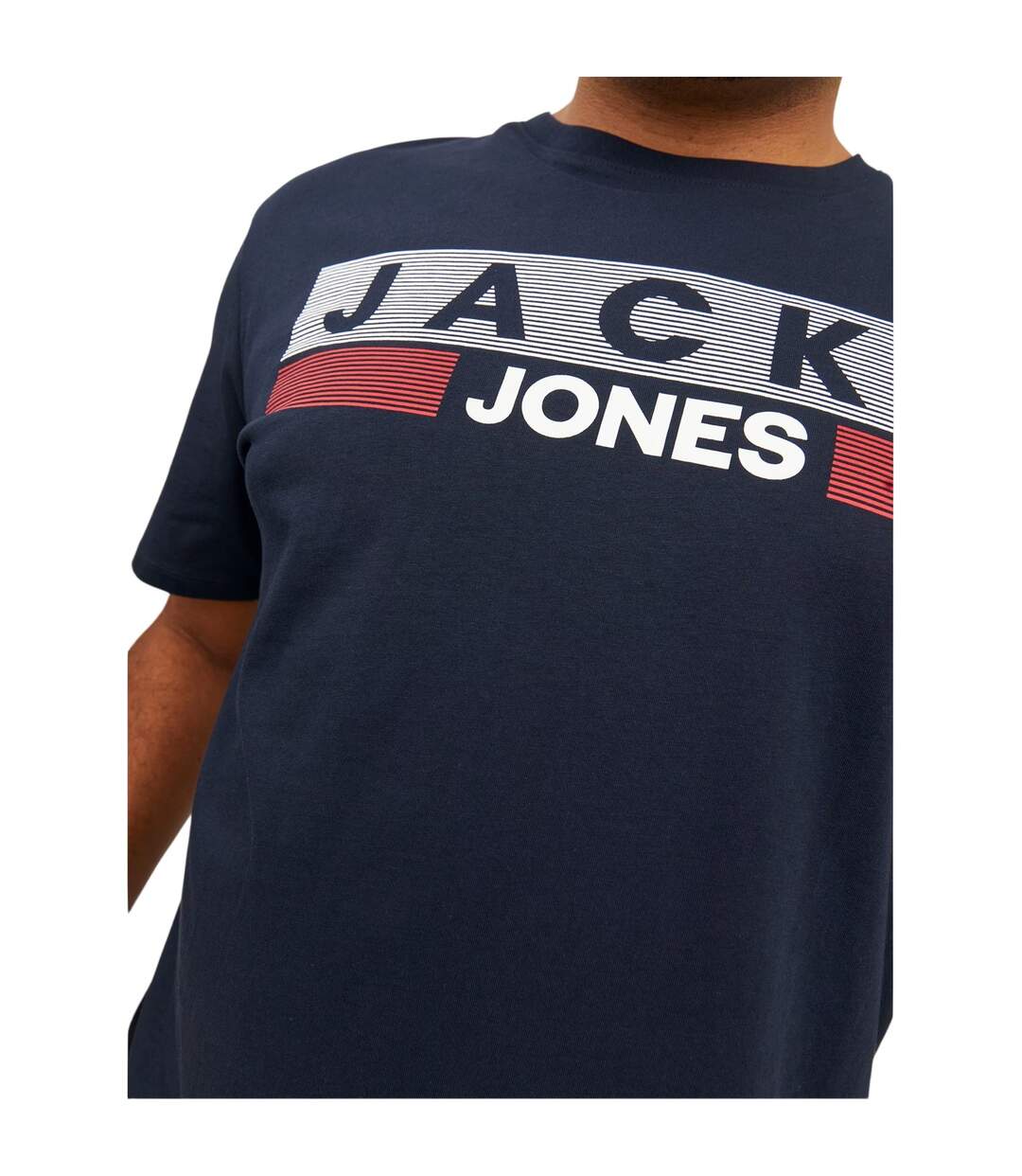 T-shirt Manches Courtes Motif/style Logo Homme Bleu Marine Foncé Jack And Jones-3