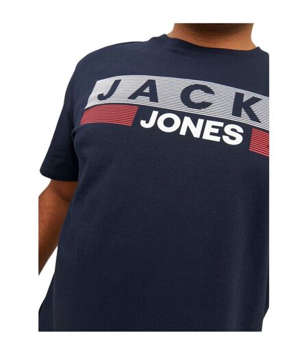 T-shirt Manches Courtes Motif/style Logo Homme Bleu Marine Foncé Jack And Jones