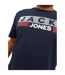 T-shirt Manches Courtes Motif/style Logo Homme Bleu Marine Foncé Jack And Jones-3