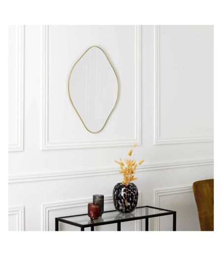 Miroir contour doré Losange Come