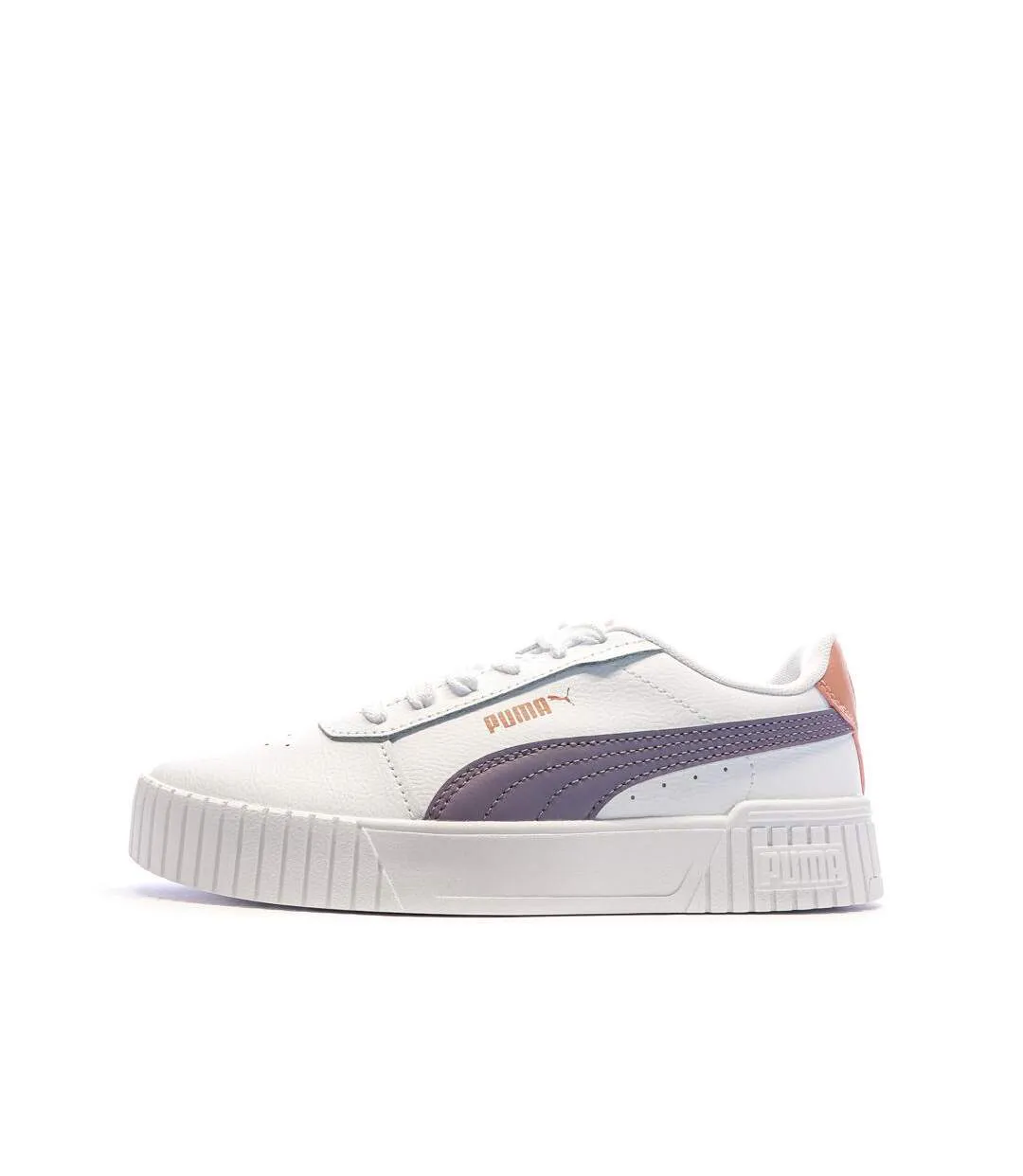 Baskets blanches/mauve femme puma carina 2.0-1