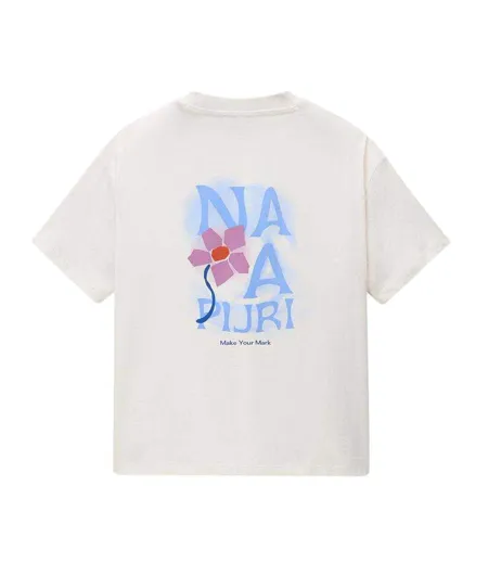 T-shirt Motif/style Imprimé Au Dos Iliana Femme Blanc Napapijri