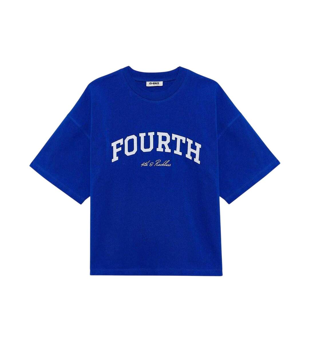 Womens/ladies Regular T-shirt Blue 4th & Reckless-2