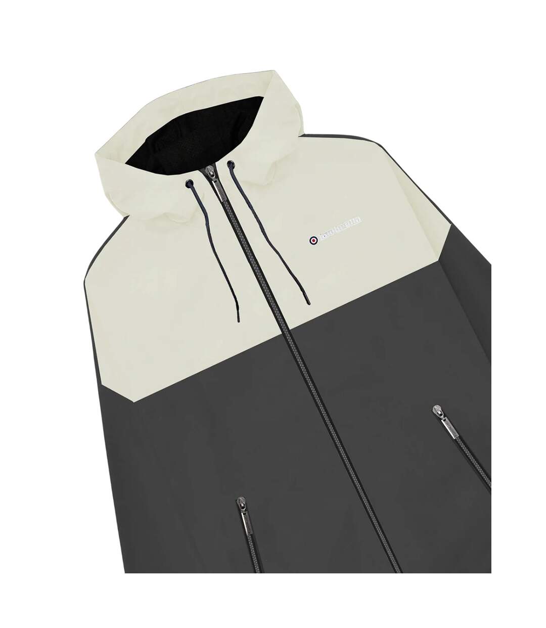 Mens Ss26 Contrast Panel Jacket Iron Silver Lambretta-3