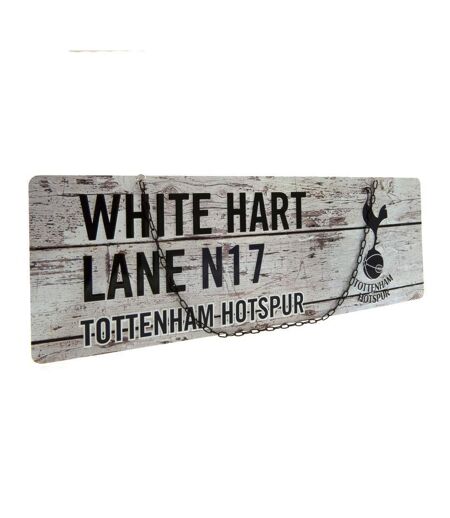 Tottenham Hotspur FC - Plaque de rue (Gris / Noir) (Taille unique) - UTSG20579