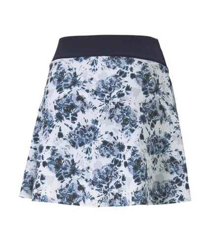 Jupe Fleurie Blanc/Bleu Femme Puma Skirt - S/L