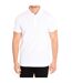 Short sleeve polo shirt with lapel collar WHITE man-1